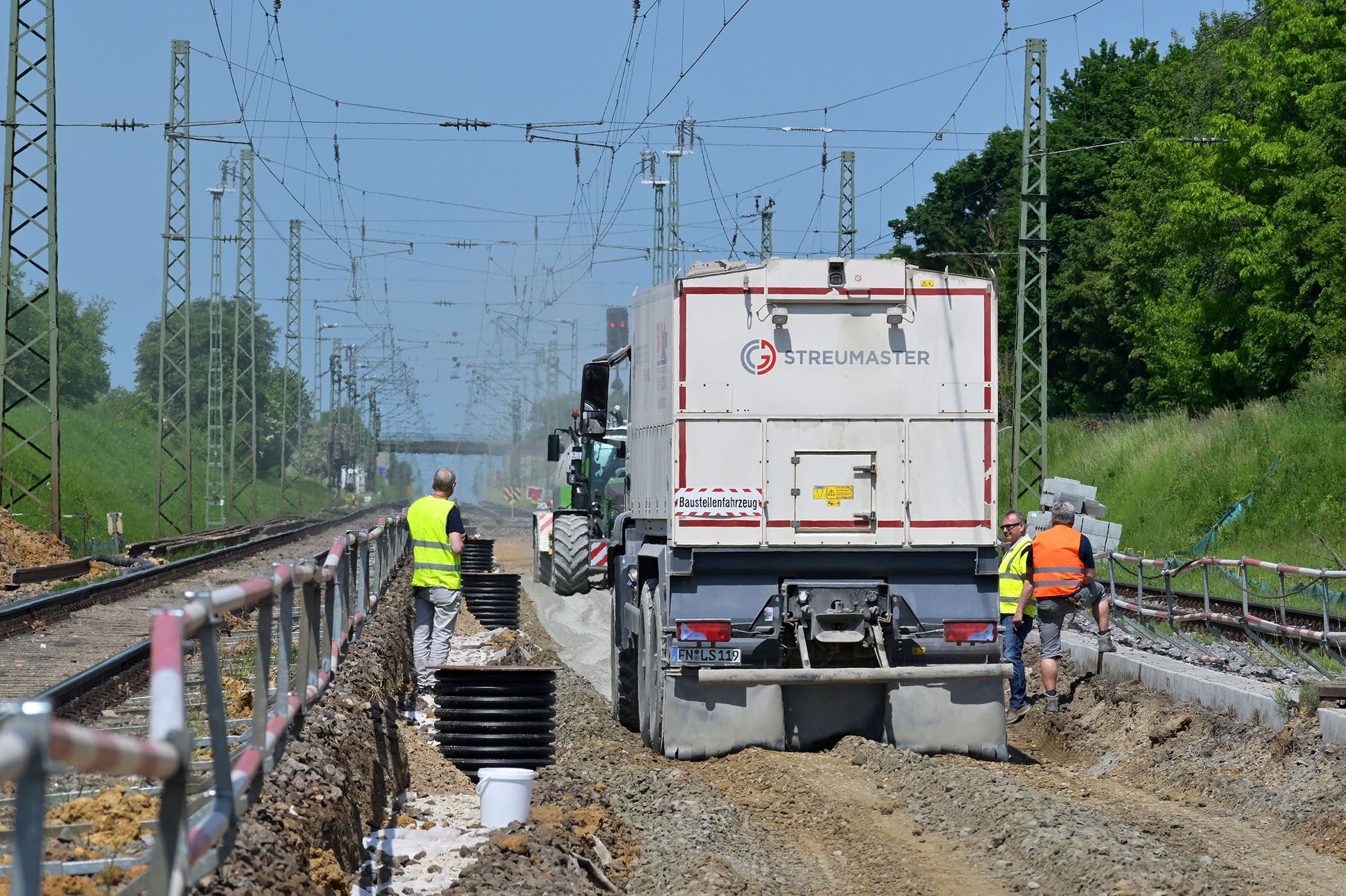 Gleisbau Hintergrund