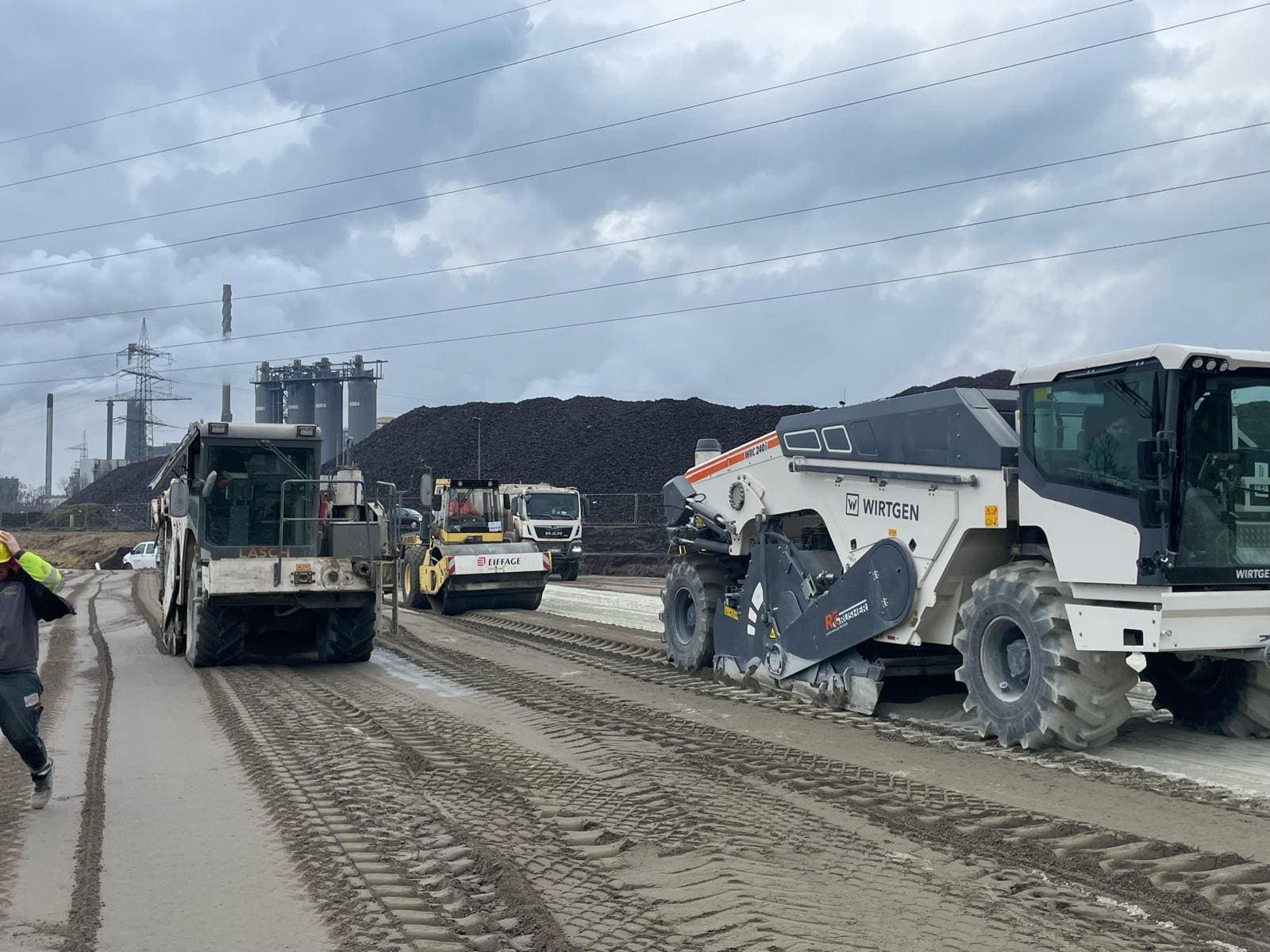 Fertiggestellte Tragschicht nach GeoStab-Behandlung